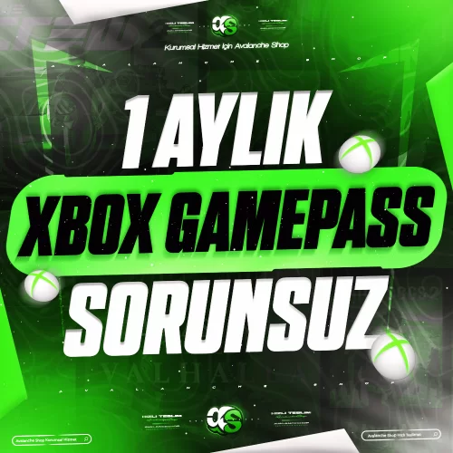  1 Aylık  Xbox Gamepass Sorunsuz